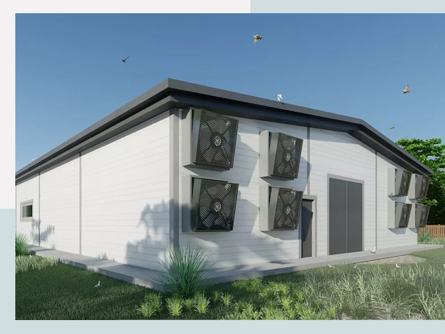 Строительство птичников в Зиме