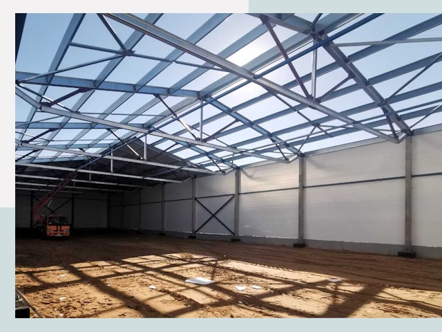 Строительство сенохранилищ в Зиме