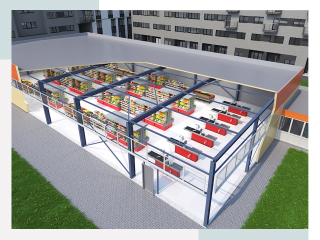 Строительство магазинов в Зима от 614 руб. за м²