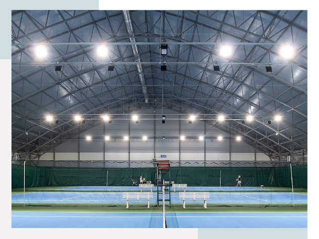 Строительство теннисных кортов в Зима от 614 руб.