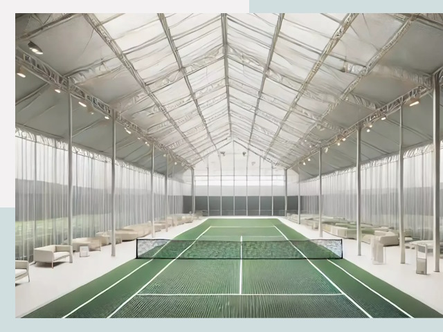 Строительство теннисных кортов в Зиме