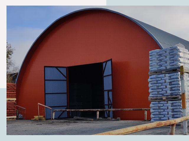 Полукруглые ангары по цене от 614 руб. в Зима