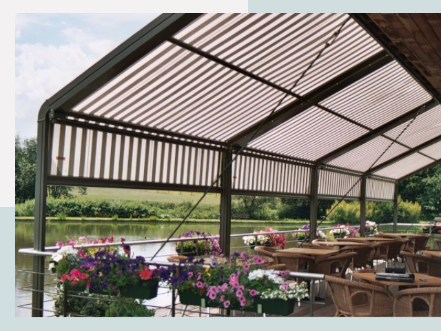 Элегантные навесы для кафе от 614 руб в Зима