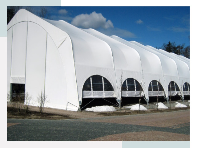 Каркасно-тентовые сооружения в Зиме